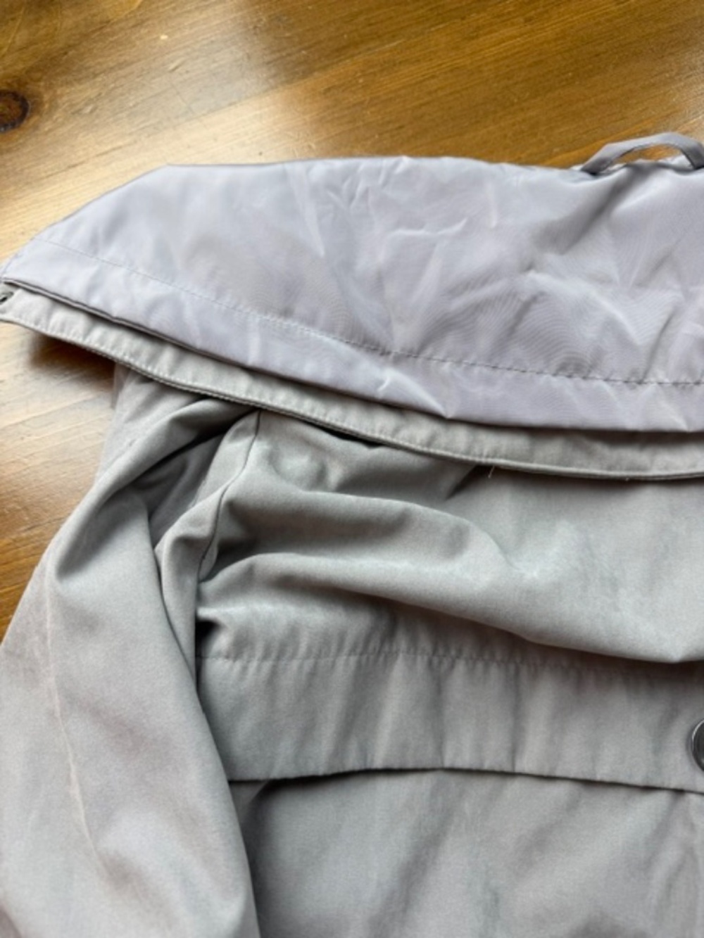 Mo-Ka by Santa Fe Apparel Lightweight Anorak Rain Jacket Grey Medium - Picture 8 of 12